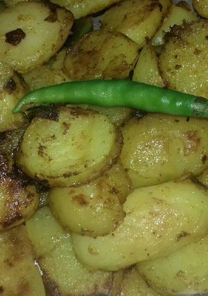A picture of Potato bhaja.