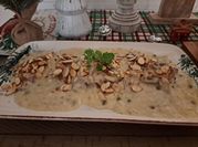 Una foto de lengua con crema