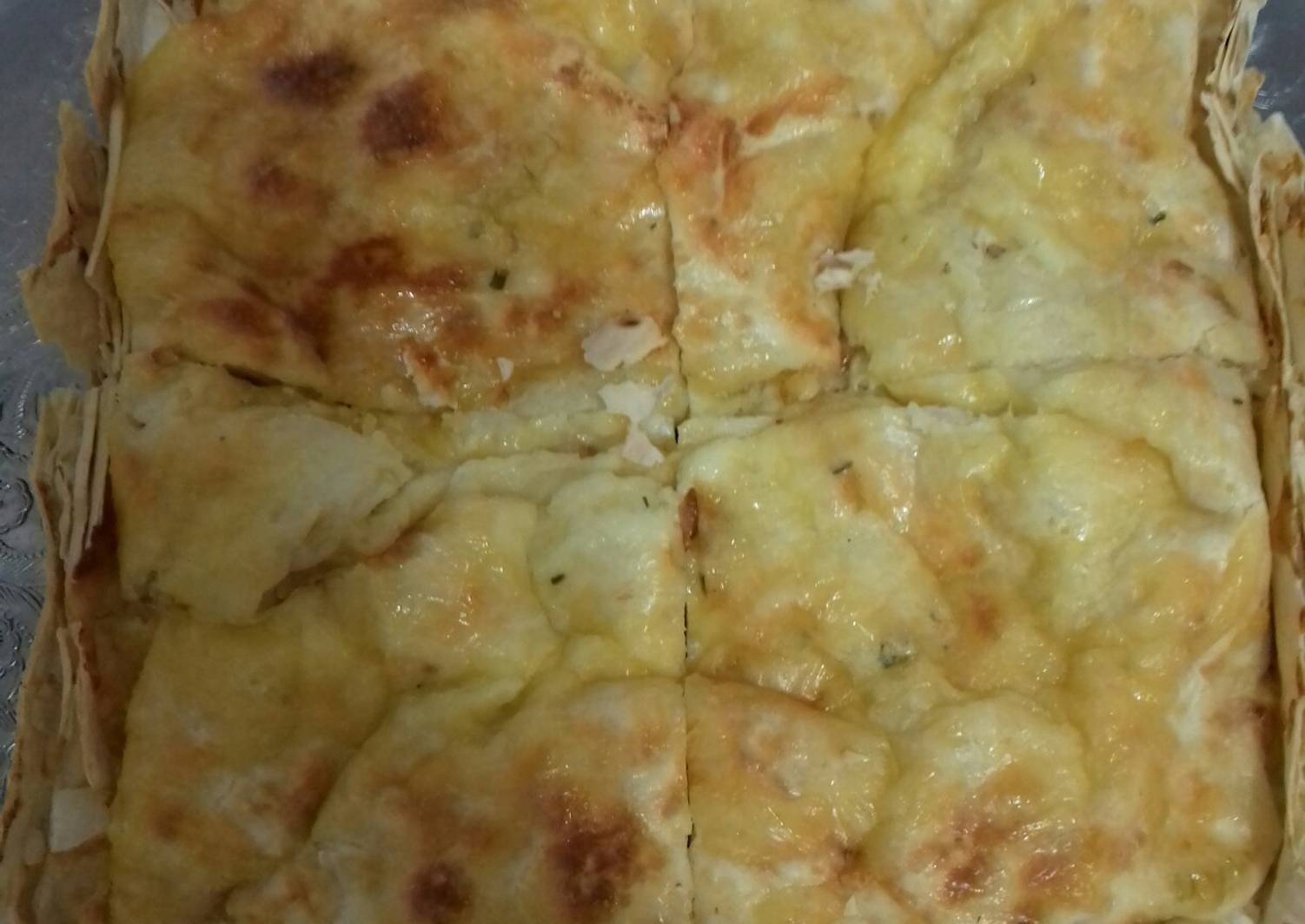 Рваный пирог из лаваша