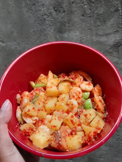 Foto resep Balado kentang udang pete