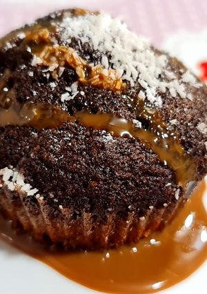 Foto principal de Muffins de choco con topping de coco- dulce leche