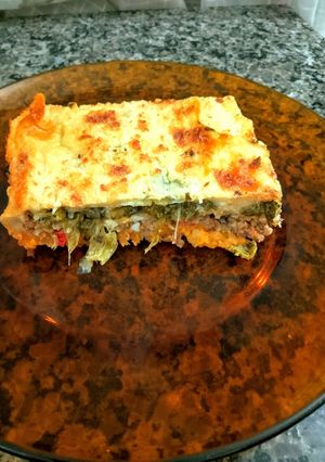 Una foto de Lasaña de Carne y Verduras sin Masa