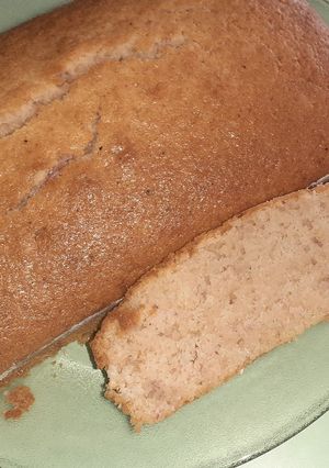 Una foto de Budín de yogurt de frutilla
