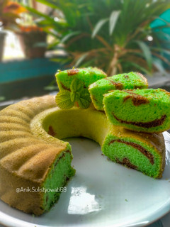 Foto resep Bolu Pandan Marmer