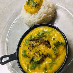 A picture of Lime Beans Curry or Vaal ni Dal nu Khatu.