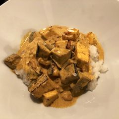 A picture of Paneer, Aubergine & Cashew Curry.