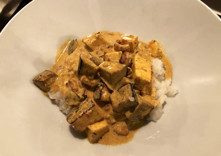 Paneer, Aubergine &amp; Cashew Curry