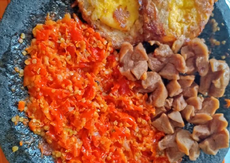 Sambel geprek ala rumahan