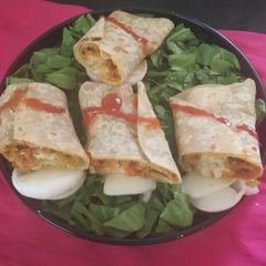 A picture of Paneer Veggie Wrap/Roll.