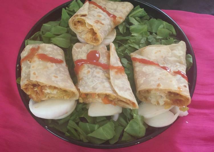 Easiest Way to Prepare Perfect Paneer Veggie Wrap/Roll