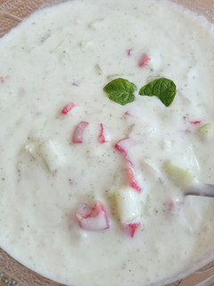 A picture of Salad Mix Raita 🥗🥗.