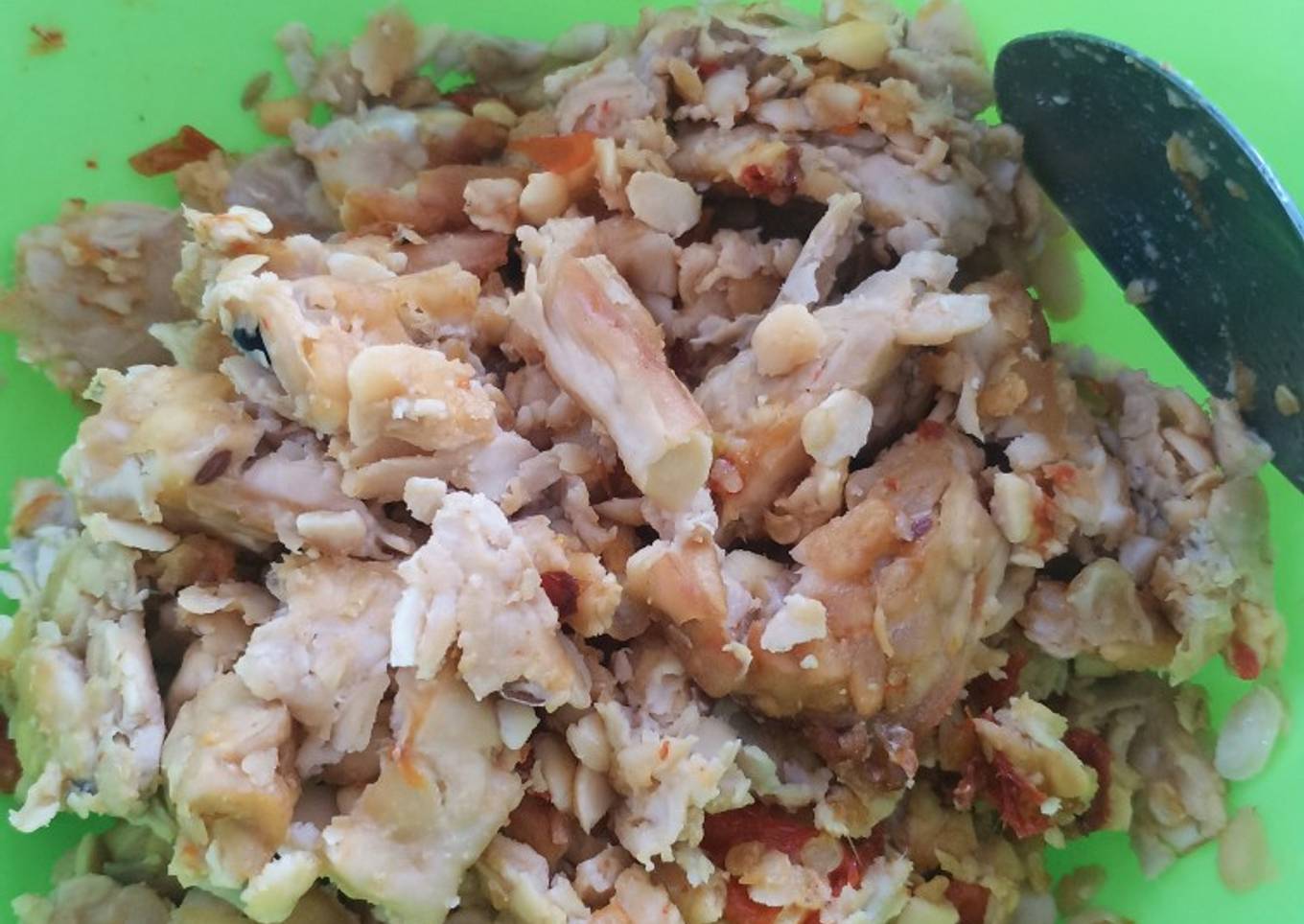 Tempe geprek ala anak kos