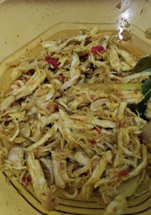 Foto resep Ayam suwir kuning
