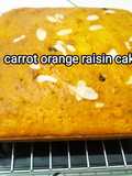 Carrot orange raisin cake 🍰
