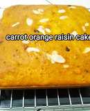 Carrot orange raisin cake 🍰