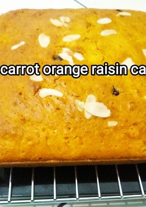 Gambar Carrot orange raisin cake 🍰