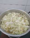 Canh su nấu thịt băm