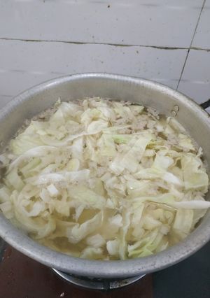 Hình của món Canh su nấu thịt băm.