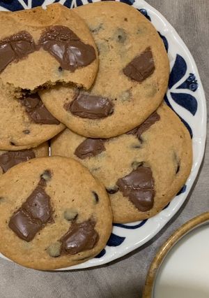 Foto resep Cookies with Chunky🍫 Anti Gagal!😉🍪🥛