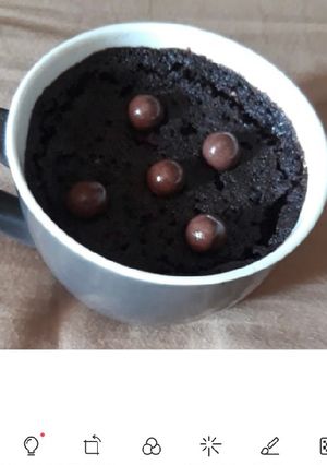 A picture of Oreo mug cake.