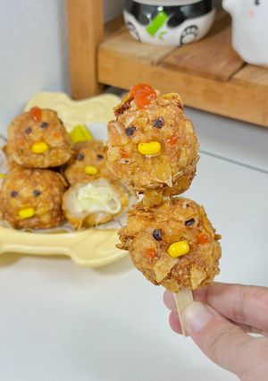 Foto resep Cheesy Chicken Shrimp Ball