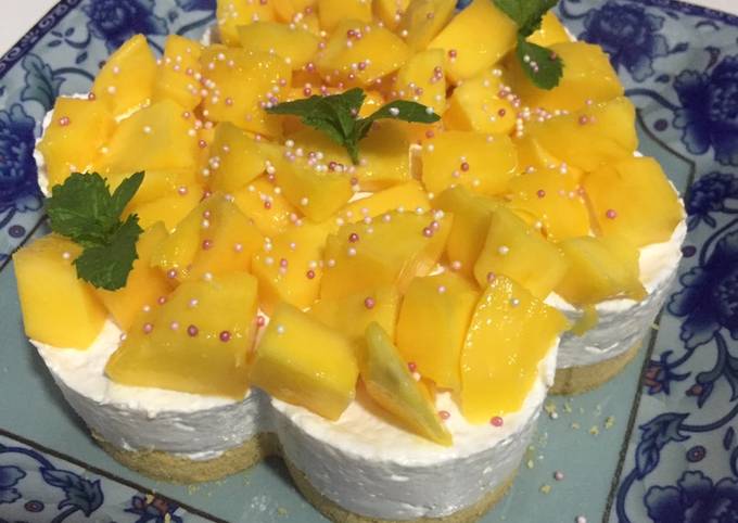 Recipe of Ultimate Mango paneer cake ❤️
