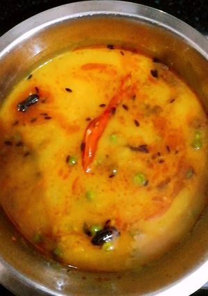 A picture of Matar dal.