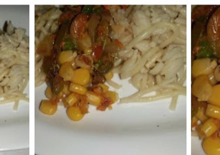 Carrot veggies sauce &amp;Spaghetti macaroni
#Abujamoms #Abjmoms