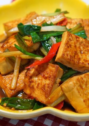 蔥燒豆腐 的食譜成品照片