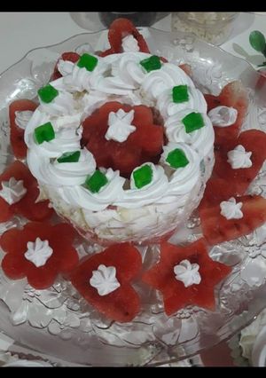 A picture of Creamy fruit salad.