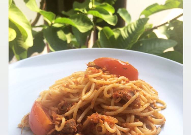 Langkah Mudah untuk Membuat Spaghetti Tuna Balado, Lezat