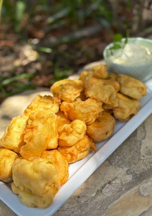 A picture of Easy Salt Cod Fritters – Grandma’s Recipe.