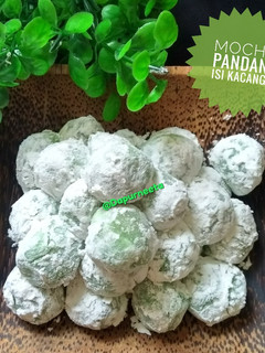 Foto resep Mochi Pandan isi kacang