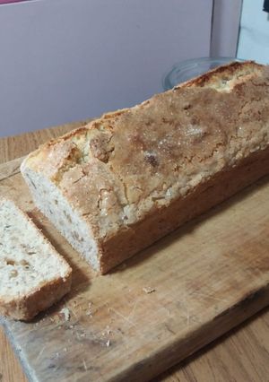 Una foto de Budín de bananas en licuadora🍌¡Más fácil imposible!