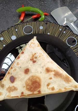 A picture of Egg Paratha.