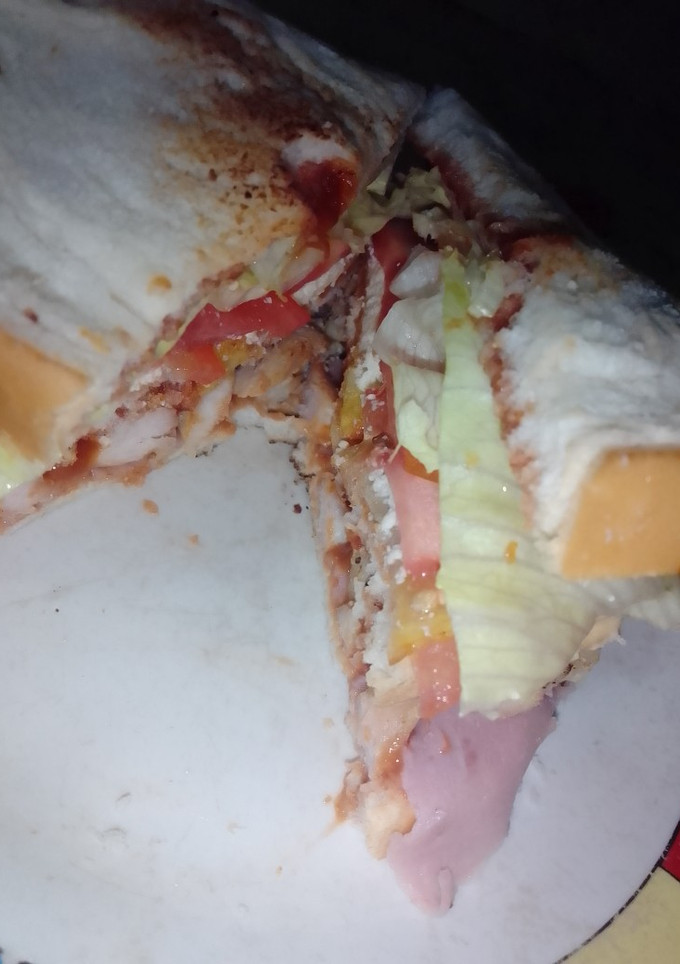 Una foto de Sándwich dos pisos 😍