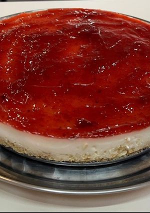 Una foto de Cheesecake de frutilla
