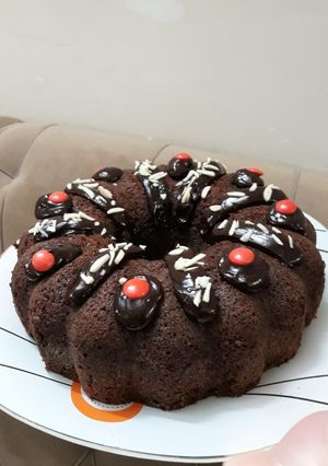 عکسی از دستور کیک شکلاتی موزی🍌🍌🍌