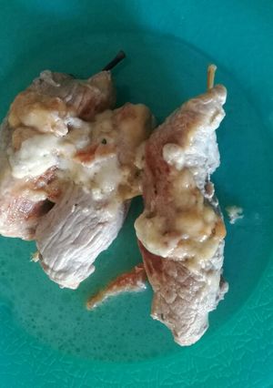 Una foto de Rollitos de cerdo rellenos!
