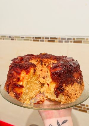 Una foto de Torta de manzana invertida🍎