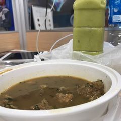 A picture of Goat meat pepper soup.