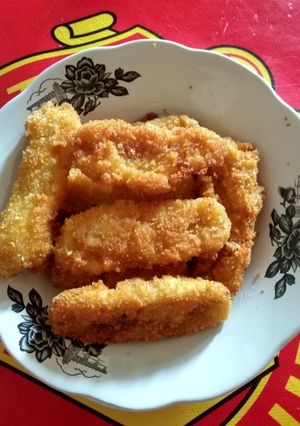 Foto resep Pisang goreng dengan tepung roti