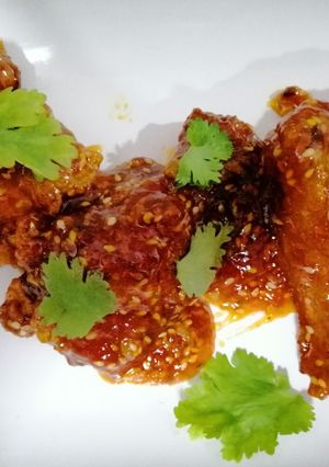 รูปของ ไก่ทอดผัดซอสสุกี้
