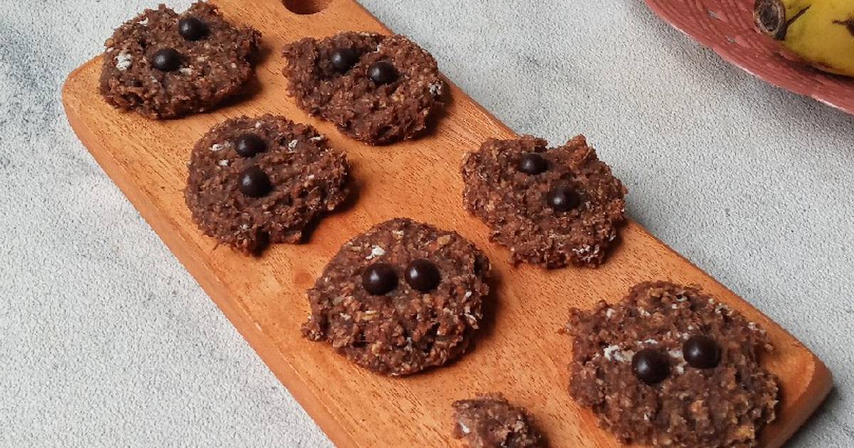 Resep Choco Banana Out Cookies (No egg, No butter, No sugar) oleh Dapur