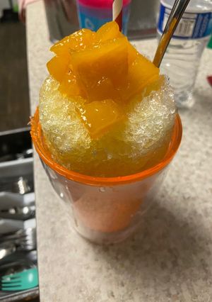 Una foto de Jarabe de piña para raspados
