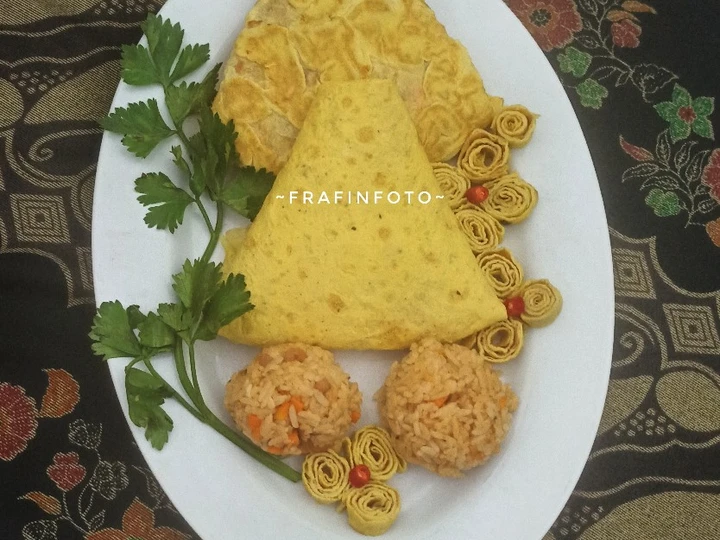 Langkah Gampang Membuat Resep  Omurice onigiri yang Bikin Ngiler, Lezat