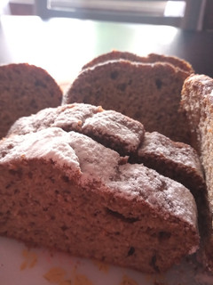 Una foto de Budín de banana y canela