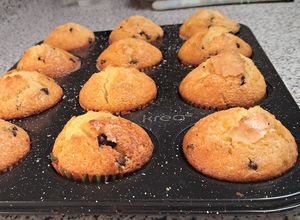 Una foto de Muffins de chispas de chocolate