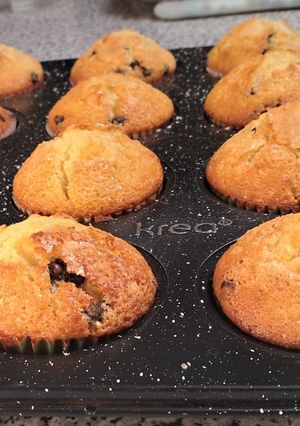 Una foto de Muffins de chispas de chocolate