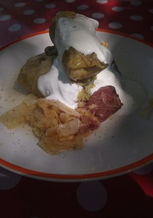 Töltött káposzta kaprosan recept fotója